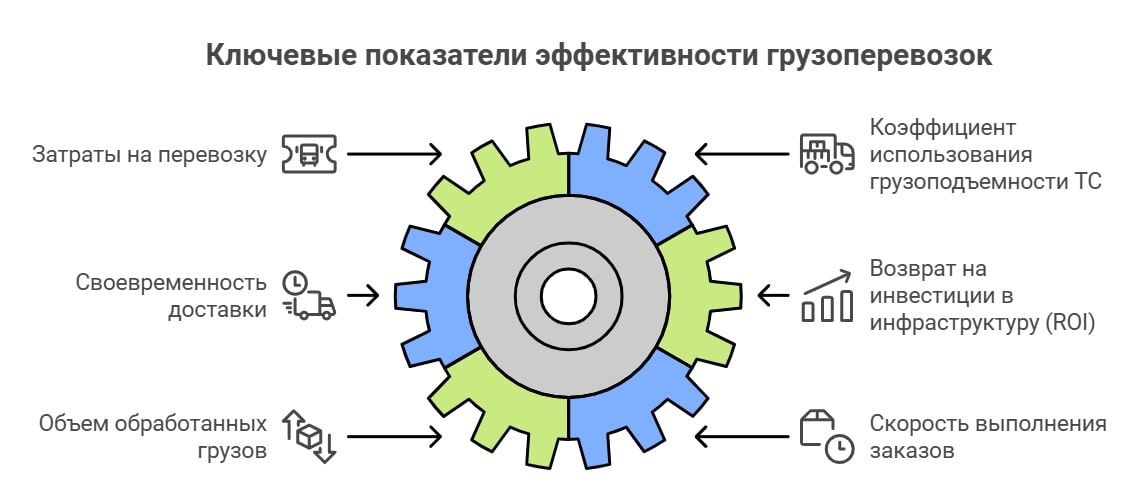 Показатели эффективности грузоперевозок