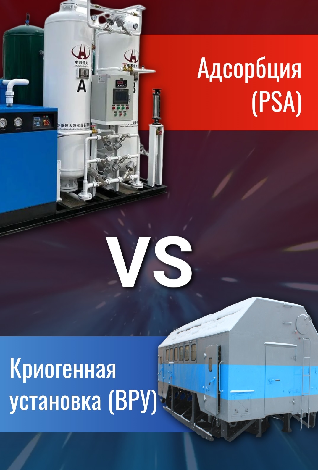 Сравнение технологии адсорбционного получения азота с другими методами