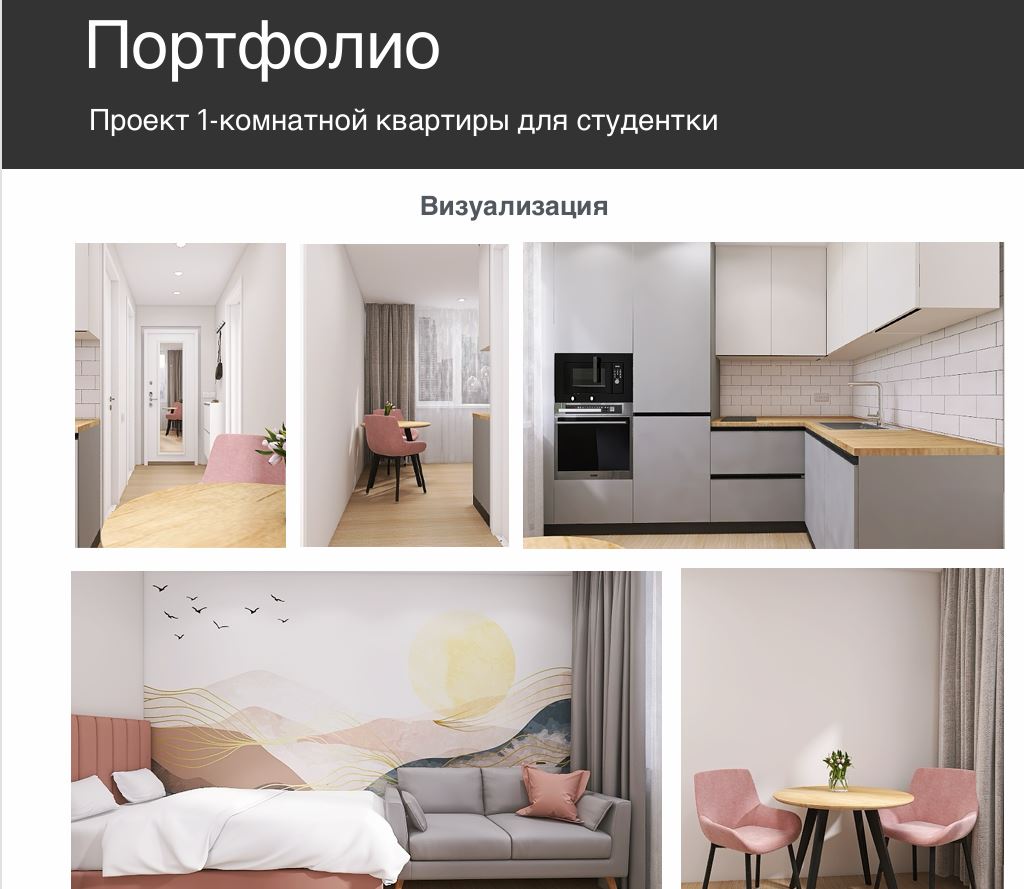 Портфолио дизайнера интерьера: оформление, ошибки и успешные примеры