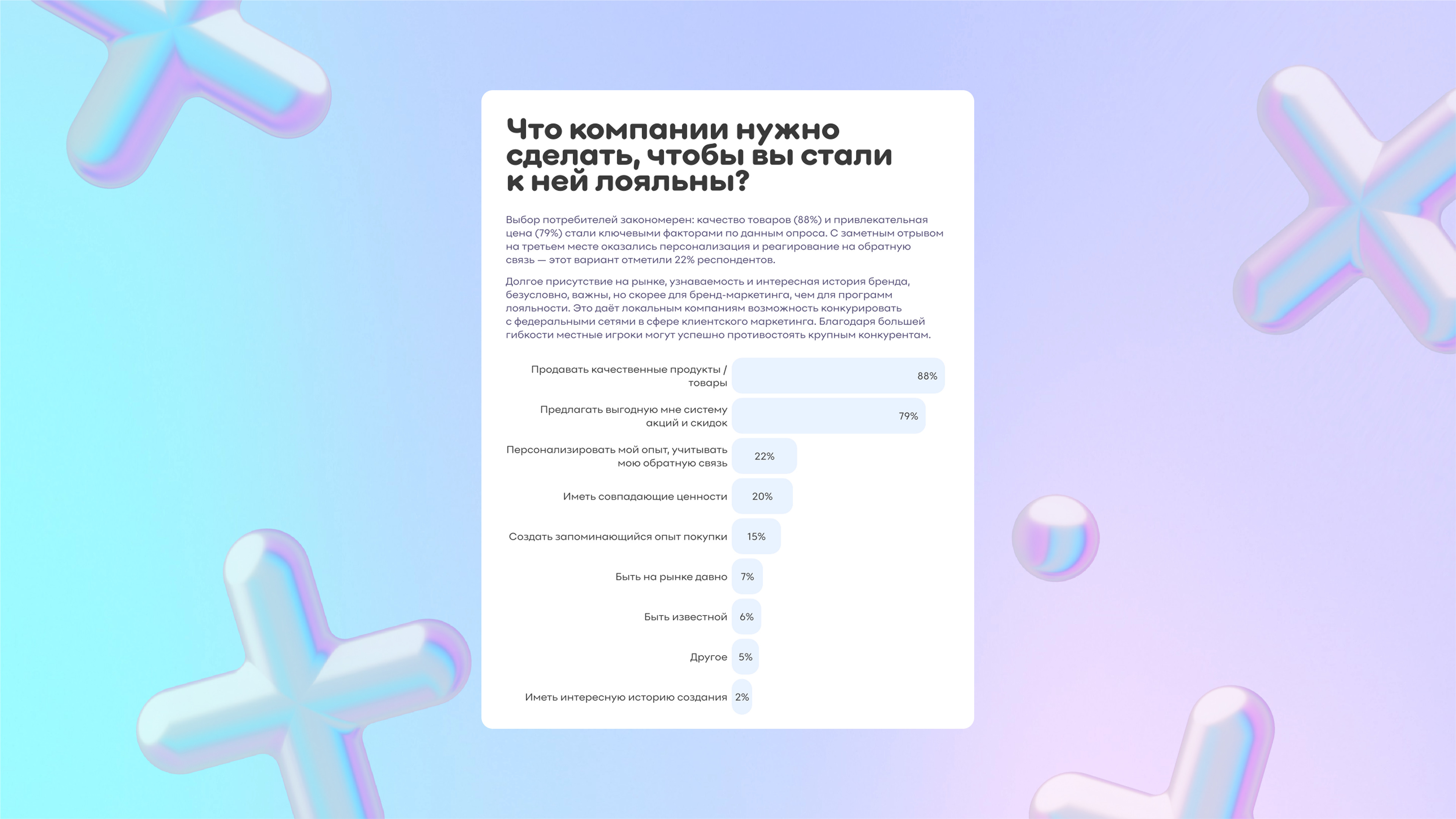 Скидки уходят в прошлое: чего ожидают покупатели от программ лояльности