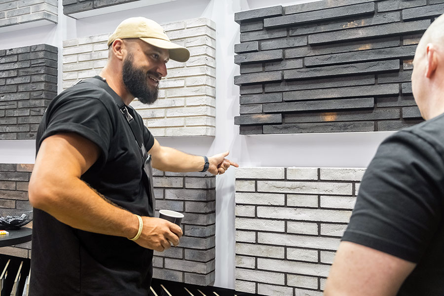 Ригельная плитка в различных сочетаниях форматов