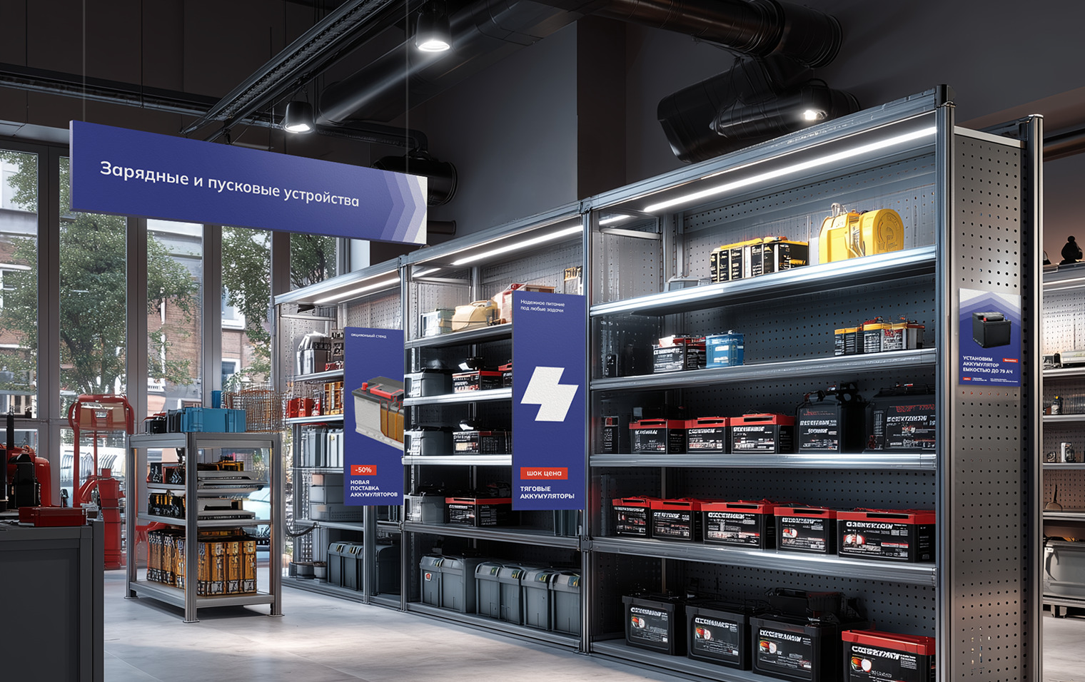 «Все аккумуляторы»: разработали айдентику для ритейла