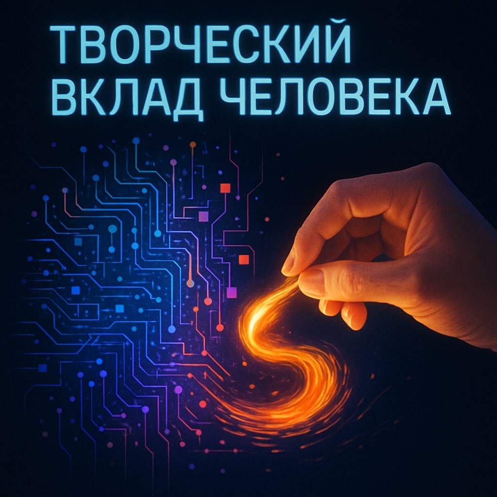 Творческий штрих человека к цифровой схеме ИИ