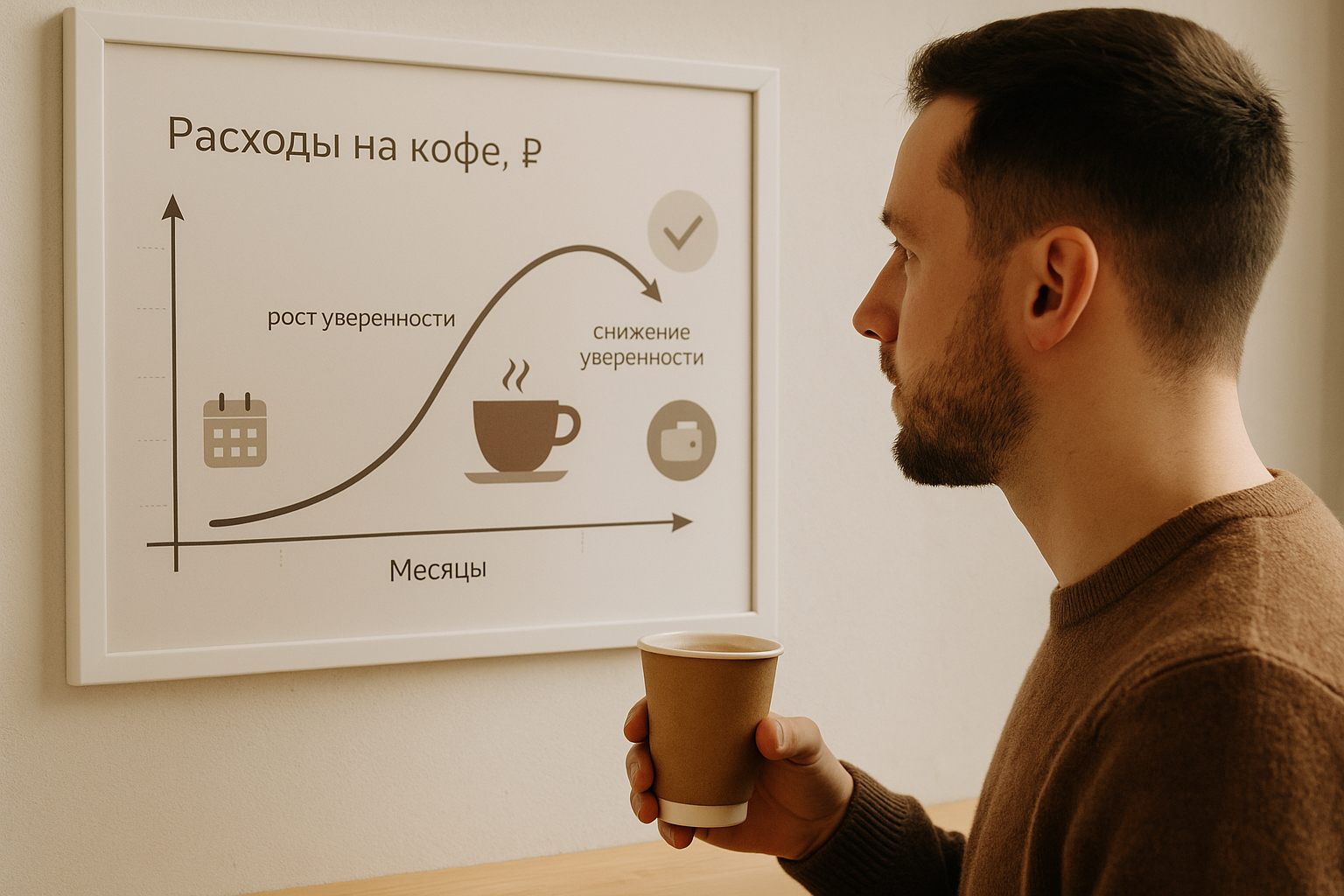 Какую долю доходов люди готовы тратить на кофе
