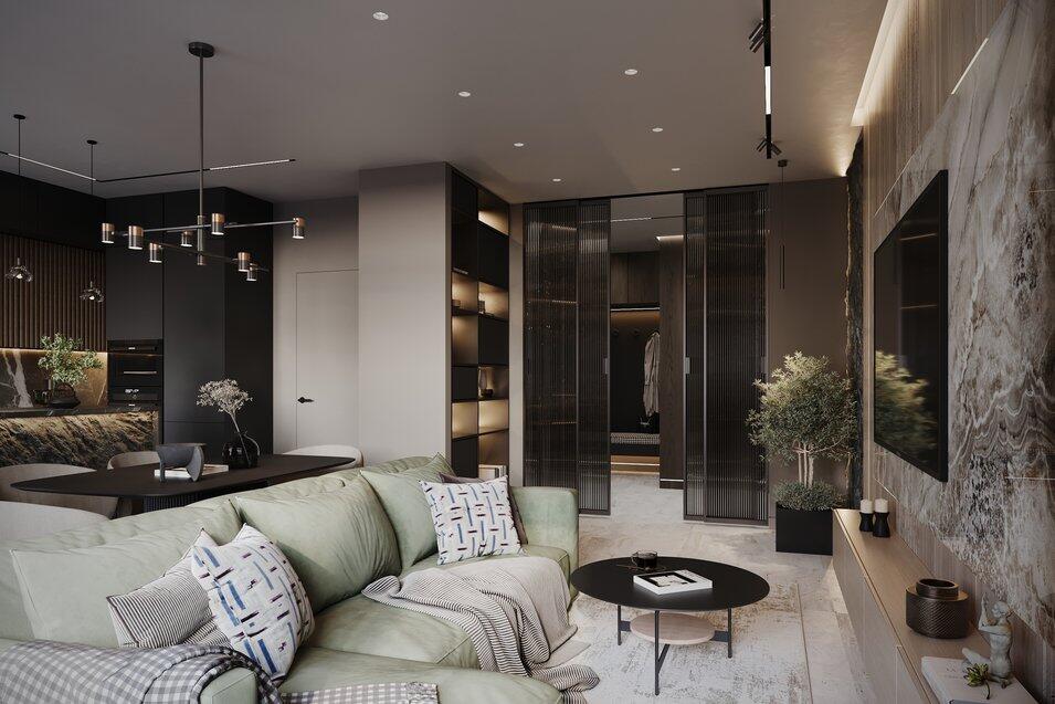 Темный интерьер: как сочетать цвета, свет и материалы, чтобы было уютно