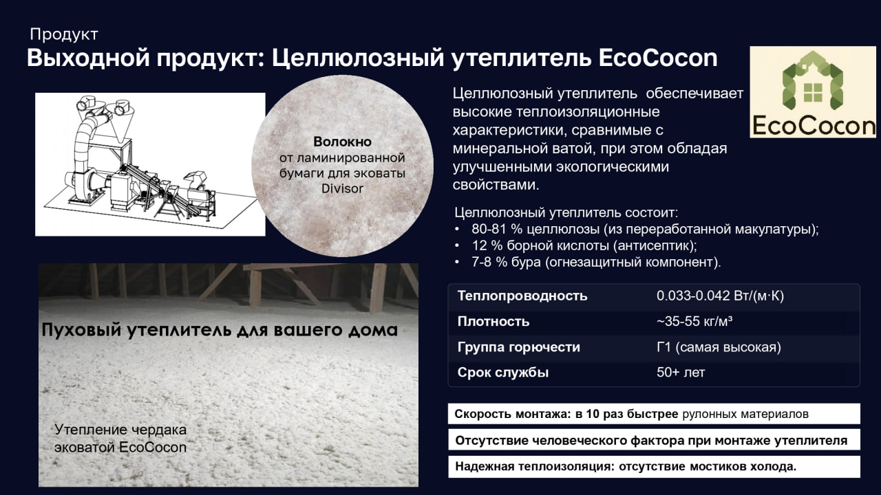 В России разработан утеплитель для домов из переработанной макулатуры