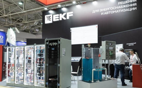 Стенд компании "Электрорешения" (бренд EKF) на выставке "Нефтегаз 2025"