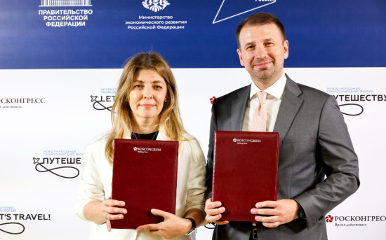 Руководитель BN Group Ольга Иванова и президент Cosmos Hotel Group Александр Биба