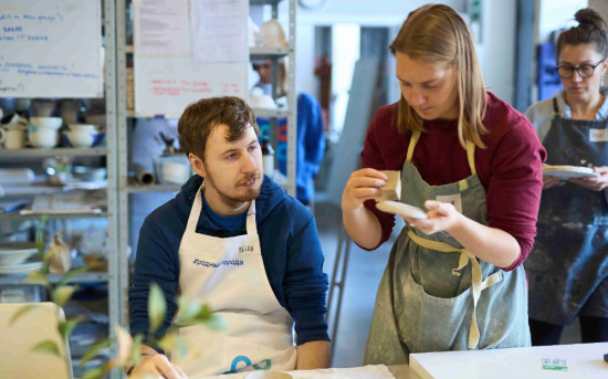 волонтёры в гостях у «Простых вещей»