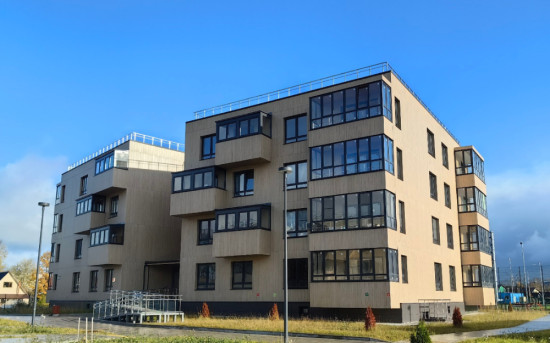 Первые многоэтажные дома из CLT-панелей в России. Вологодская область, Сокол.