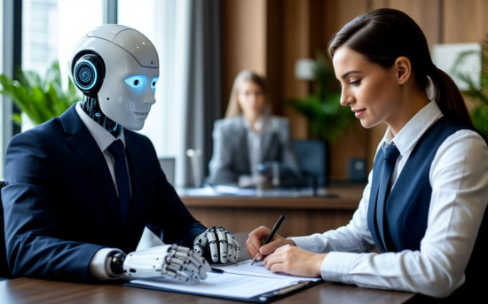 AI-legal-assistant-and-lawyer-collaborating-on-document-review