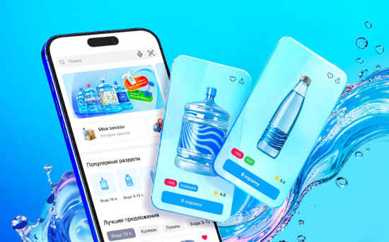 Инновационный сервис доставки воды представил мобильное приложение