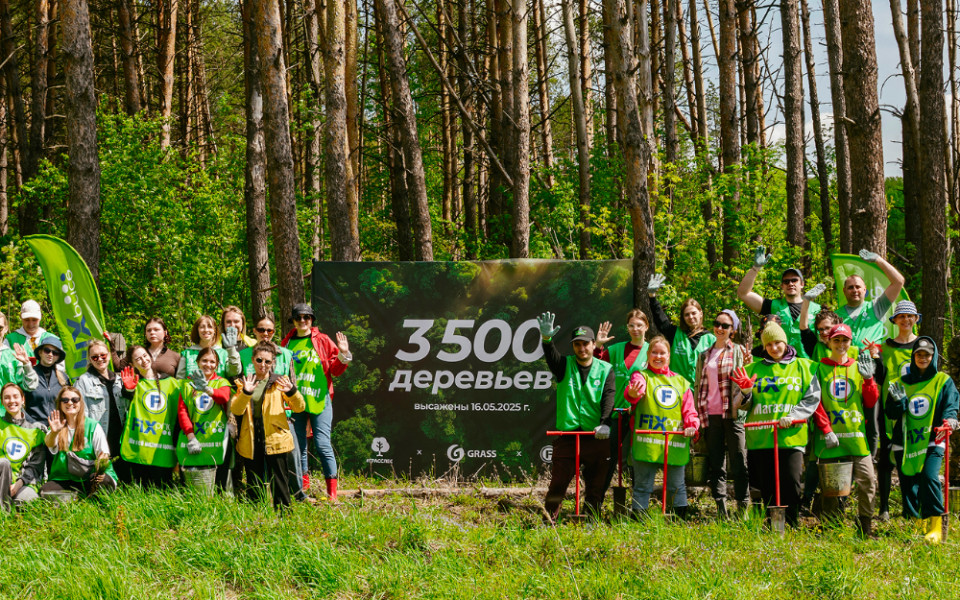 Fix Price и GRASS высадили более 3 500 деревьев в Подмосковье
