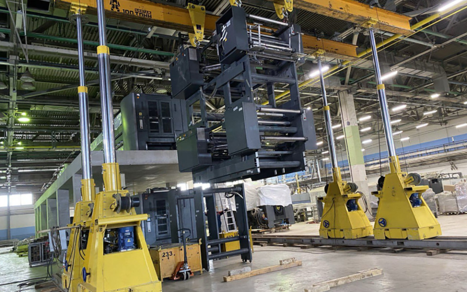 Перемещение полиграфических машин Heidelberg в Москве