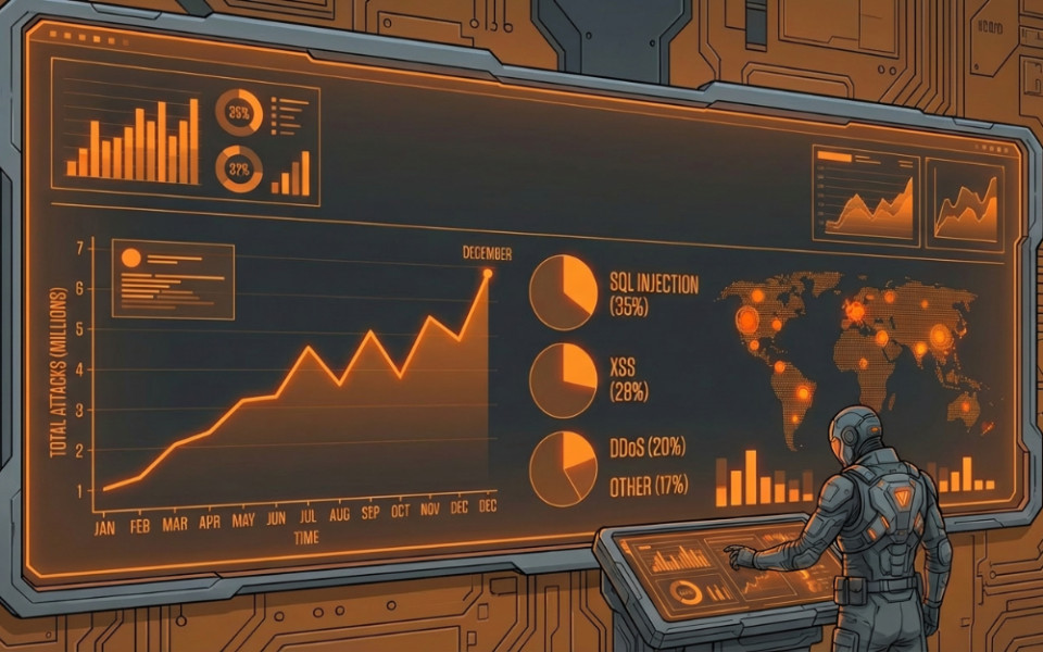 Декабрь стал рекордным по числу атак на сайты российских компаний