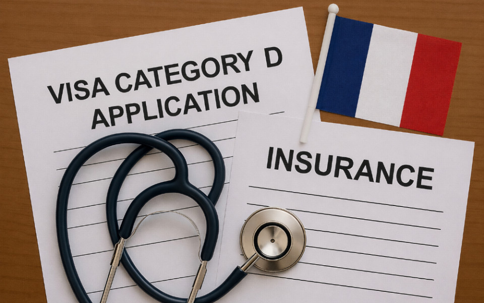 Страховка для визы Д во Францию