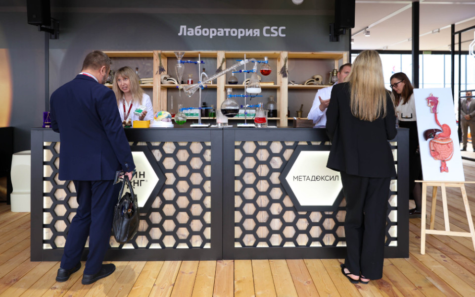 Стенд компании CSC Pharma на ПМЭФ-2025