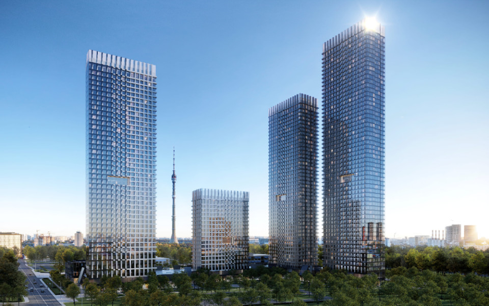 Сверхквартал Upside Towers на северо-востоке Москвы
