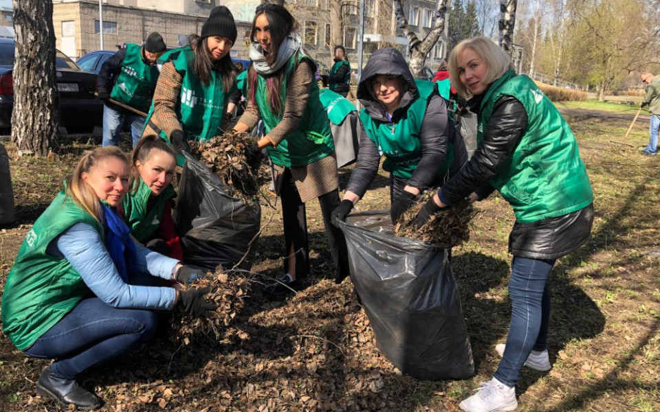 Коллектив угольной компании "Разрез Тайлепский" участвует в субботнике