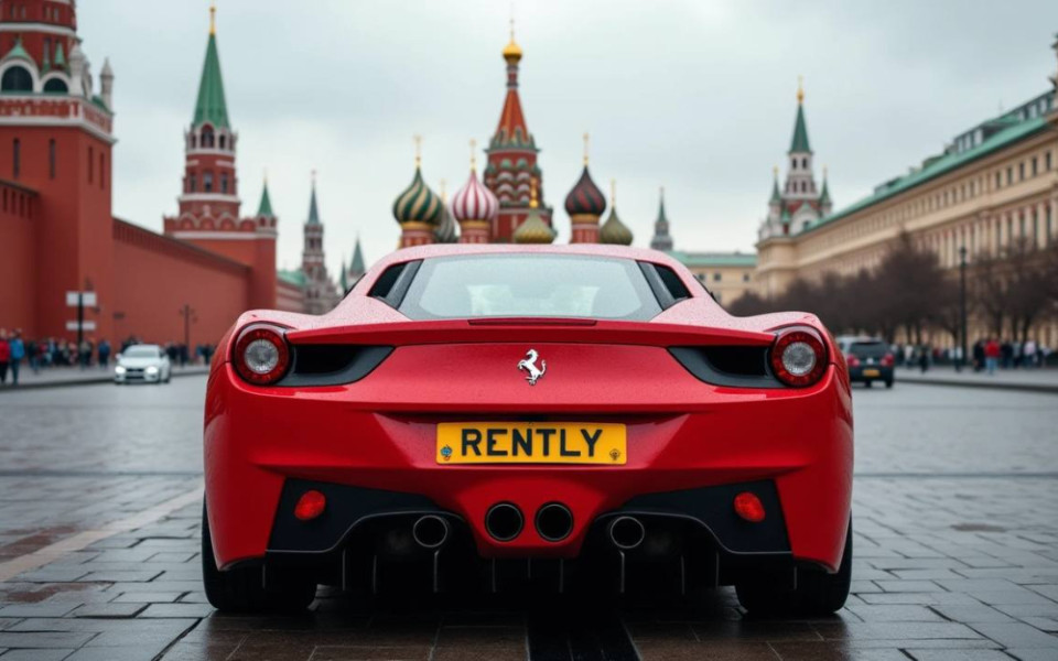 Прокатная Феррари Rently на Красной площади
