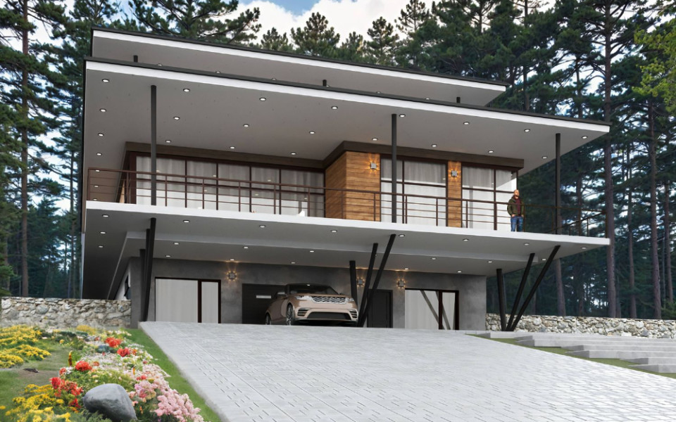 Как построить дом на рельефе: три решения от «Альфаплан»