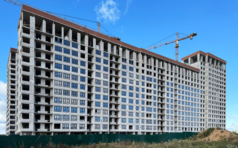 Динамика строительства ЖК «Пушкино Град» в сентябре