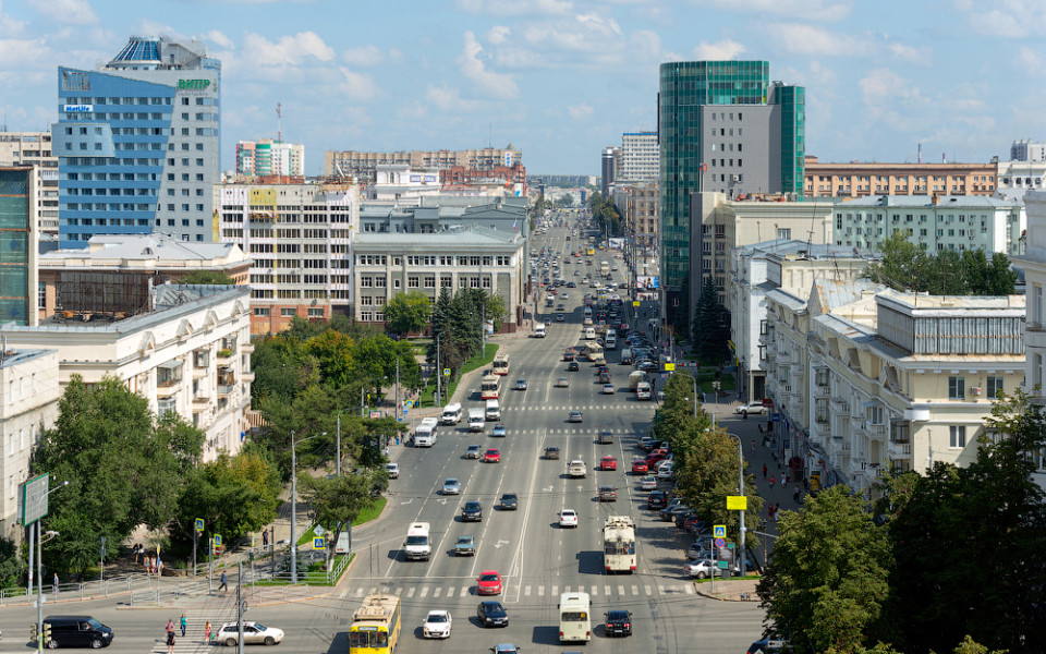 Проспект Ленина - главная улица города Челябинск