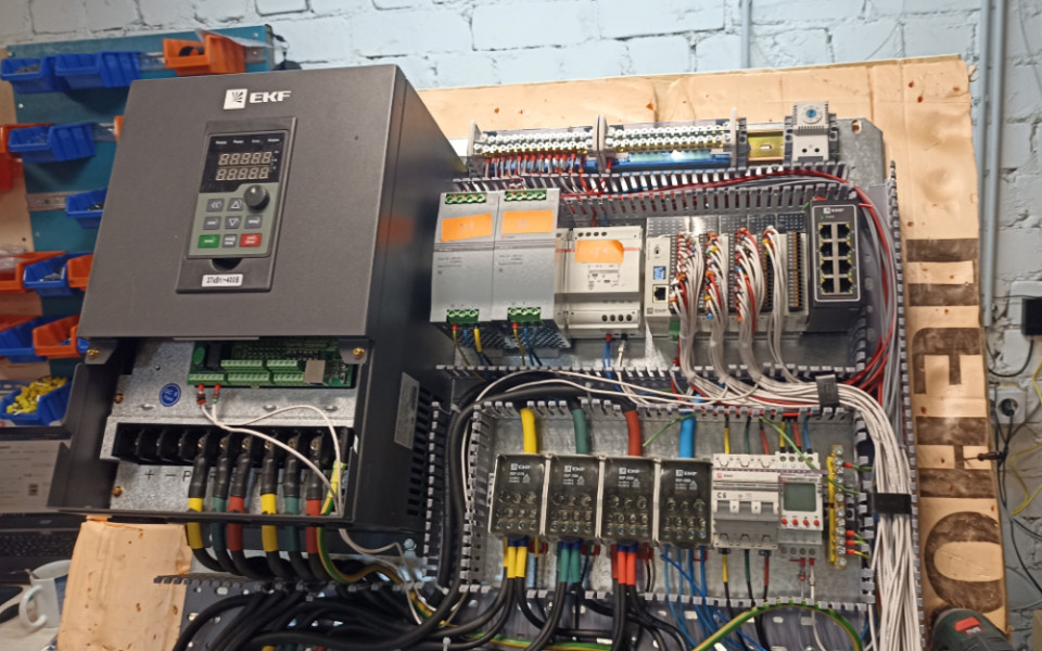 автоматизация дробометной установки